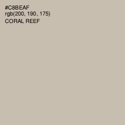 #C8BEAF - Coral Reef Color Image